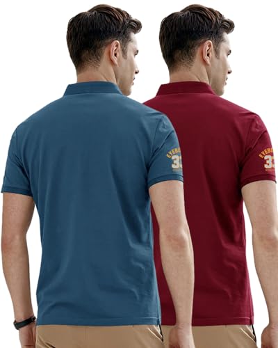 Image of Noble Monk Men's Cotton Blend Regular Fit Polo T-Shirt