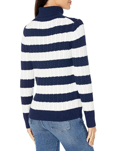 Image of Amazon Essentials Women's Long Sleeve Fisherman Cable Knit Turtleneck Sweater (Available in Plus Size)