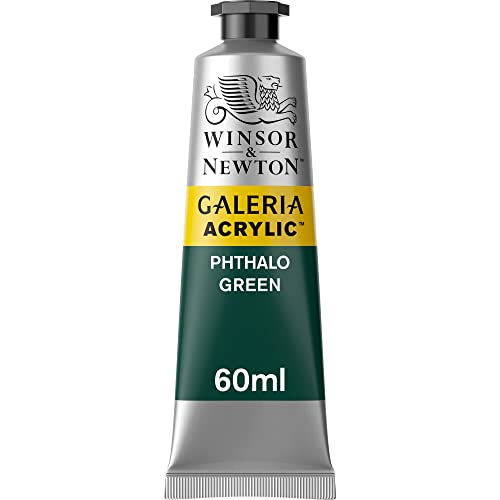 Image of Reeves Winsor and Newton, Phthalo Galeria Acrylic Paint Tube (60ml, 2 Fl Oz, Green)
