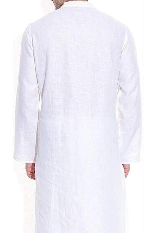 Image of Men Casual Ethnic Kurta Long Sleeve Regular Fit Traditional Comfortable Daily Outfit