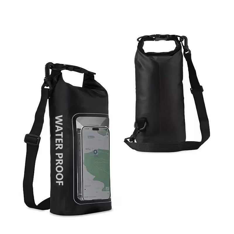 Waterproof Mobile Bag – 2 Liter Volume Roll-Top Dry Pouch – Clear Screen Access Window – Perfect for Snorkeling and Boat Trips (1 Pcs)-image-49