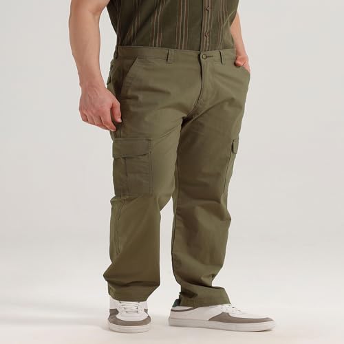 Image of BASICS Premium Cotton Stretch Formal Trousers for Men | Office Pants