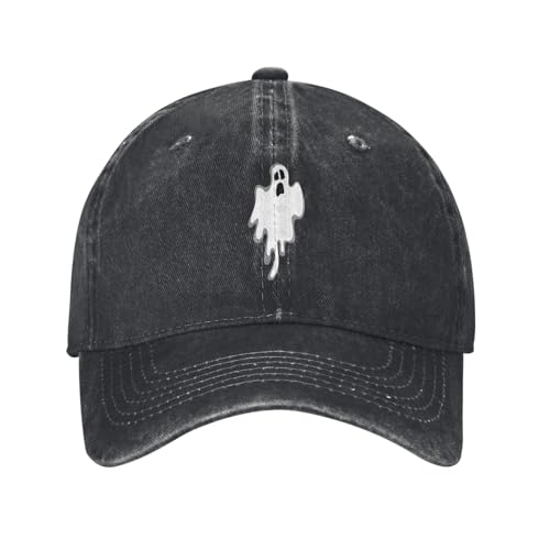 AKEOPIST Halloween Hats for Women Men Funny Baseball Cap Adjustable Washed Denim Hat Sports Hats