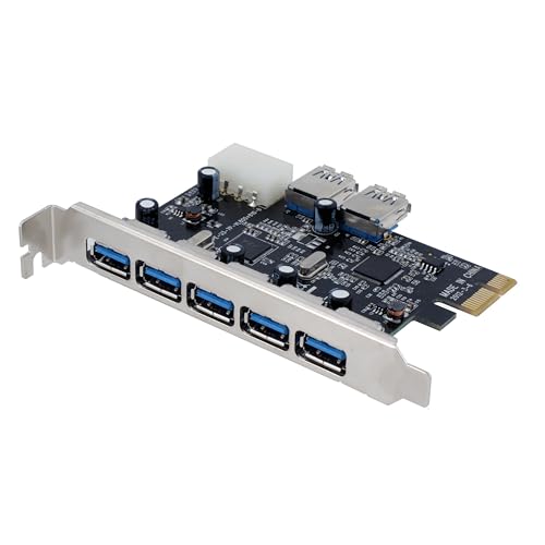 Carte adaptateur PCIE USB 3.0 4 ports pour connecter vos disques durs et clés USB