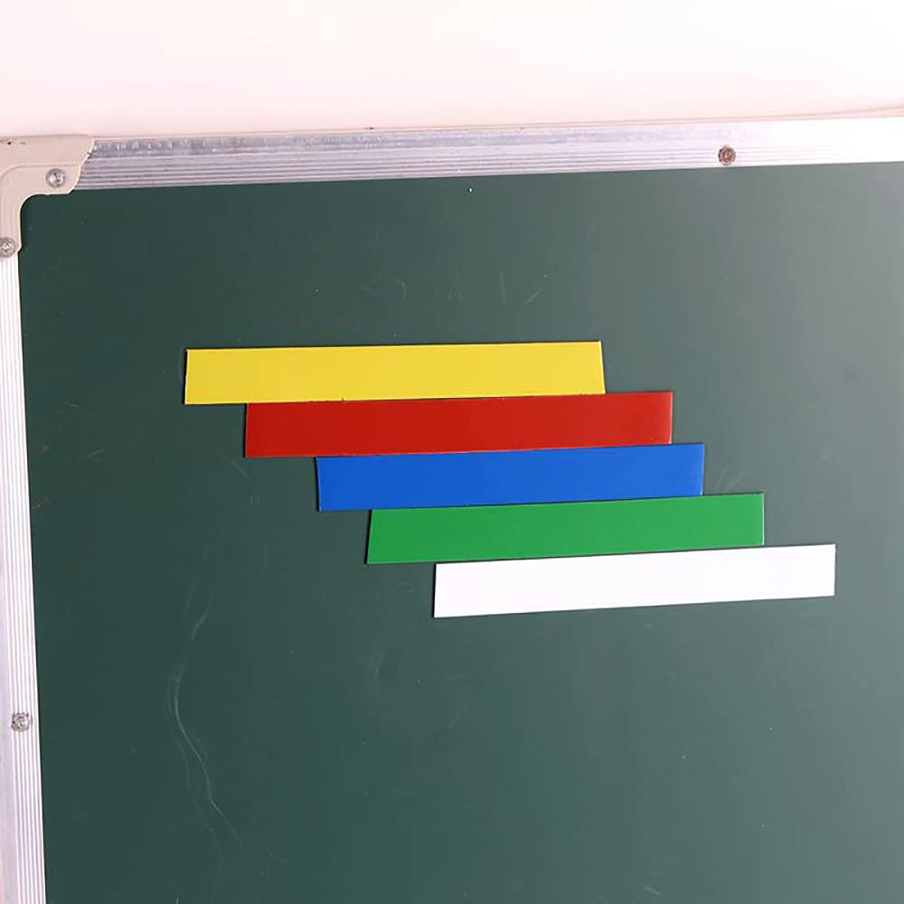 Taśma magnetyczna w rolce, kolorowe paski magnetyczne, suchościeralna tablica graficzna / 40 mm x 90 m taśma do oznaczania linii półek (niebieska)