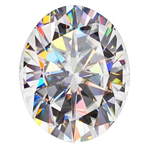 Pierre moissanite ovale pour bague de fiançailles et bijoux du quotidien