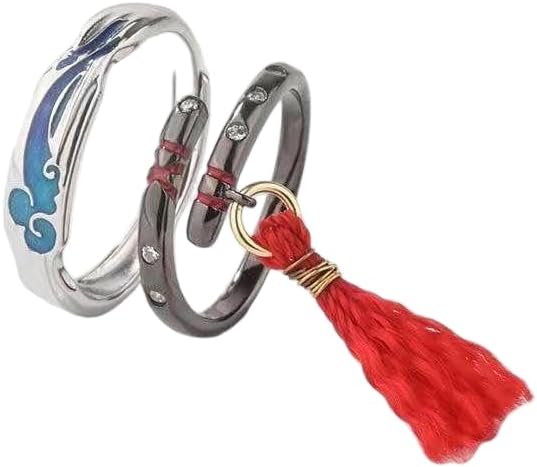 THE UNTAMED Mo Dao Zu Shi Rings, Open Ring Combination,Wei Wuxian&Lan Wangji