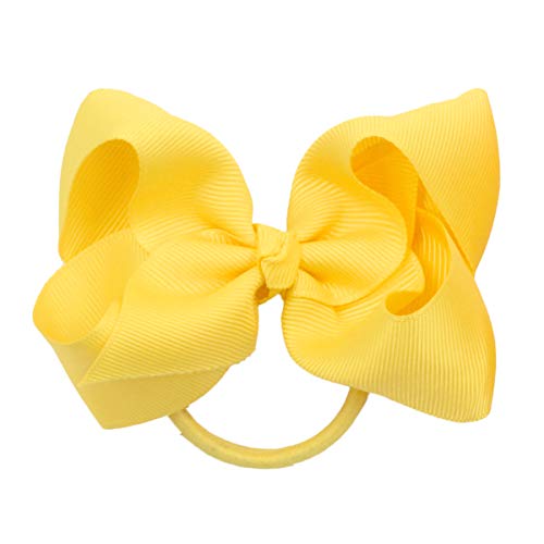 40Pcs 4.5 Inches Boutique Pops Hair Bows Elastic Hair Ties Grosgrain Ribbon Big Cheer Bow Ponytail Holder Rubber Hair Bands For Girls Toddlers Kids Teens In Pairs #TOP6