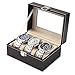 Boîte à bijoux Standard 2/3/6/10/12 Machines à sous en cuir Montres Organisateur Nouveau Montre Porte de stockage montre mécanique de stockage Boîte à bijoux-cadeau Machines à sous Étui de rangement d