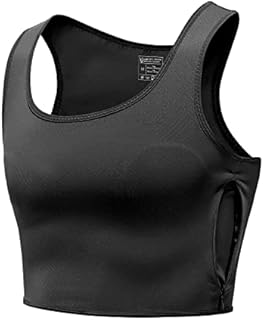 LGBT UNICORNS Chest Binder Trans FTM, Adjustable Bindfree Sizing Design, Skin-Friendly & Breathable Cotton, with Nipple Covers Built-in