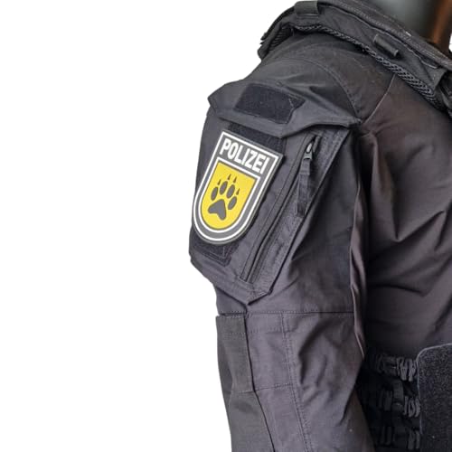 K9 Wappen Rubber Patch mit Klett, Polizei, taktisches Abzeichen, Dienstkleidung, Einsatzweste, Uniform, Hundestaffel