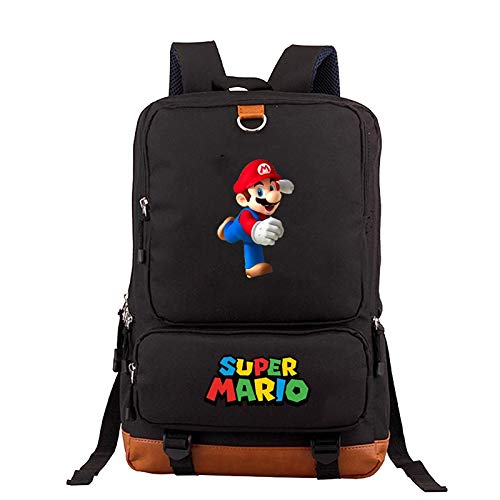 FENGHU Super Mario Mochila Grande Bros  Bolsa de Juego para Estudiantes