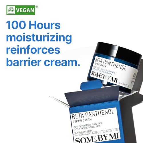 SOME BY MI Beta-Panthenol Repair Cream 50ml, Korean Skincare Moisturiser with Panthenol & Beta-Sitosterol - Image 2