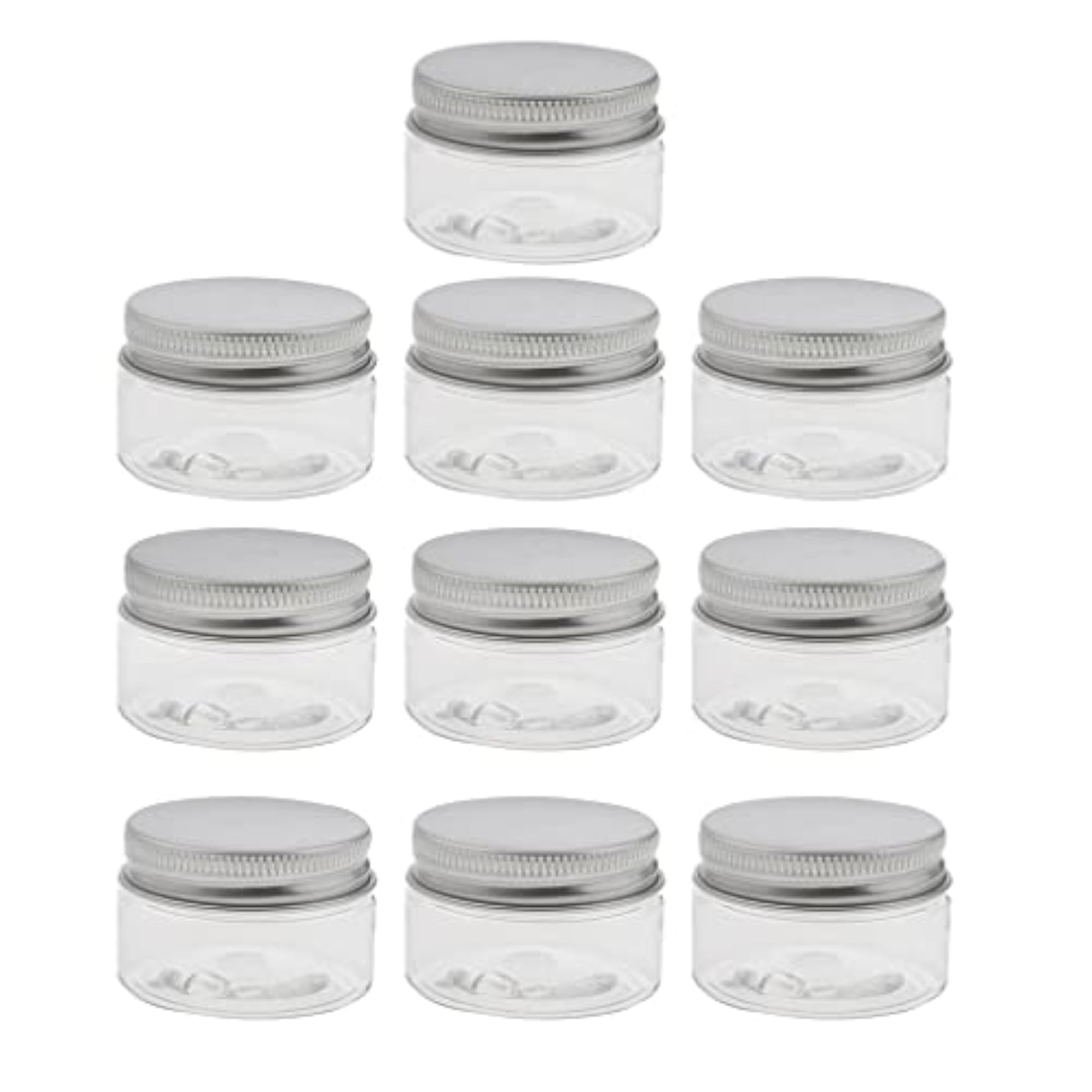 10pcs Empty Cosmetic Pots Lip Balm Container Jar Aluminum Cap Tins 30ml