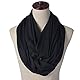 Miobo Schlauchschal Damen/Herren Snood Rundschal Schwarz