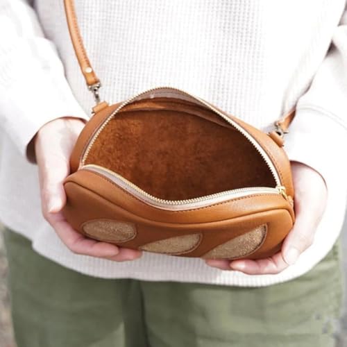 Bread-Shaped Crossbody Bag, Cute Shoulder Bag, Children's Coin Purse Cosmetic Bag Small Female Purses2