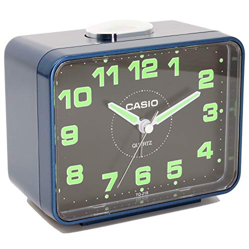 Despertador Analogico Casio TQ-218-2DF Analógico para Unisex Color Azul