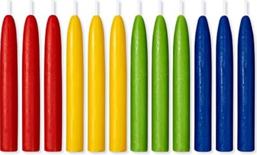 Papyrus Birthday Candles, Primary Colors (12-Count)