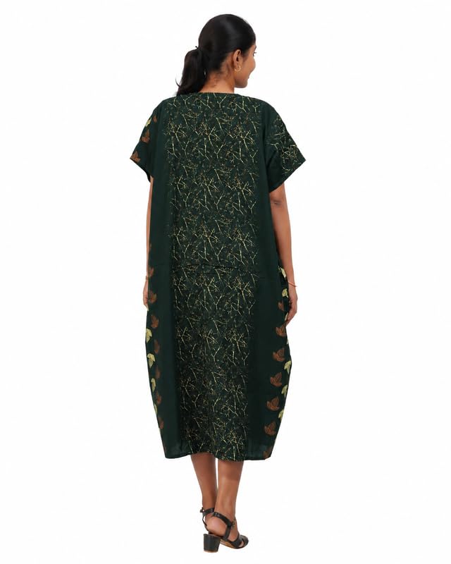 Image of MENMAII Women's [Free Size] Full Open /Front Buttoned [a Kind of Adaptive Clothing] Multipurpose Nighty for Maternity /Pregnancy /Elderly /Patient /Feeding /Hospital Purpose Nighty