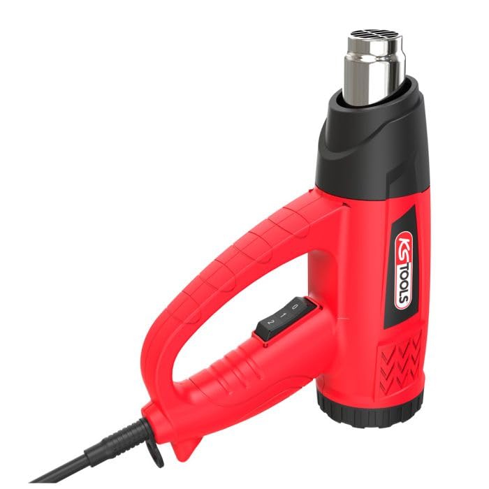 KS Tools 960.1180F - Decapador térmico digital de pistola de aire caliente (2000 W, 4 boquillas)
