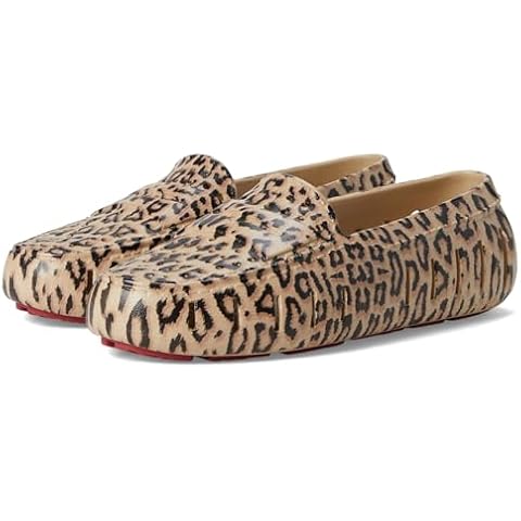 Floafers Womens Animal Print Posh Driver Cheetah/Red 9 Medium Cover
