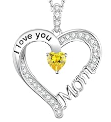 D November Birhstone Citrine Necklace