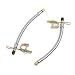 Ninth-City 2pcs 304 Stainless Steel 7"/180mm Tire Tyre Valve Extension Adaptors