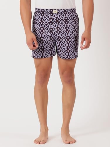 Image of Thomas Scott Men's | Cricket Club | Regular Fit | 100% Cotton | Casual | Woven | Boxer | Shorts | Pack of 3