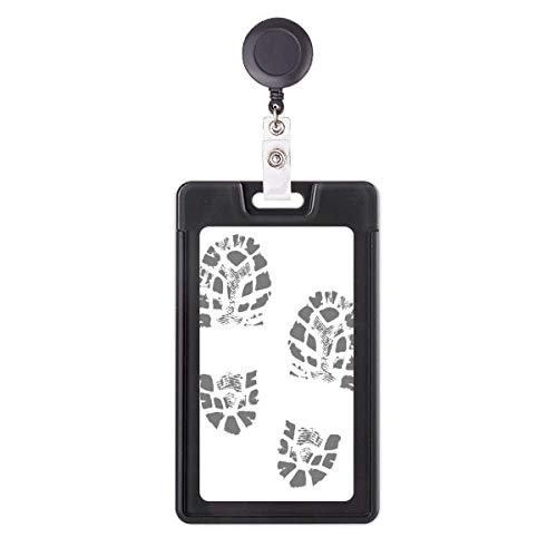 Porte-badge rétractable empreinte de chaussure design élégant et finition soignée
