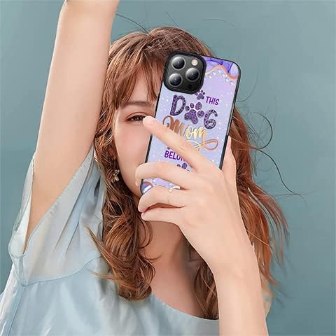 Miniatura 5 de Personalizado, este perro MoM pertenece a Leapard - Funda de teléfono con estampado de huellas de perro púrpura para Galaxy S25 S24 S23 S22 Ultra