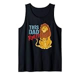 Disney The Lion King Simba and Mufasa This Dad Rules Tank Top