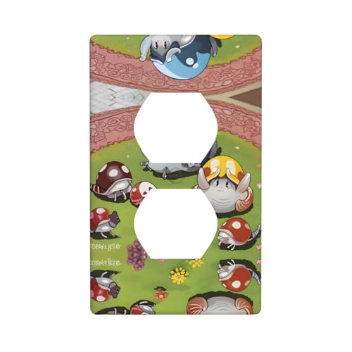 Phayah Family Of Four Littl Plaque de prise de courant pour interrupteur duplex pour cuisine, salle de bain, chambre à coucher, décoration de ferme