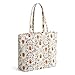 Vera Bradley Women'sPremium Cotton Original Zip Tote Bag, Bee Garden, One Size