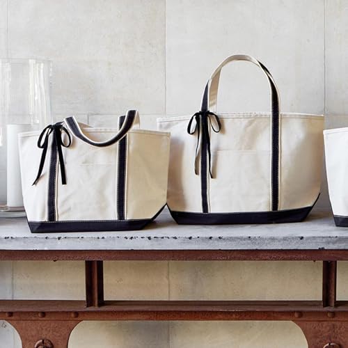 Image of Santa Barbara Design Studio Tote Bag For Women Canvas Shoulder Bag with Genuine Leather Handles,