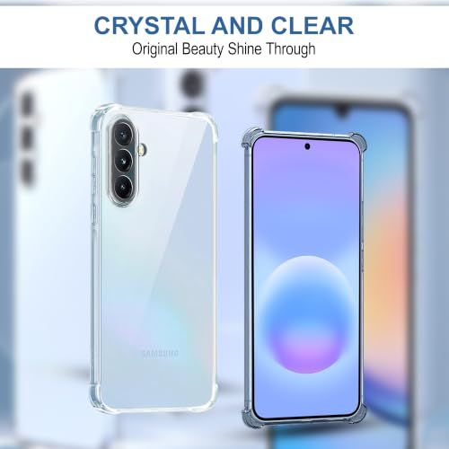 Image of CEDO Samsung Galaxy A57 (5G) Bumper Case | Soft Jel Flexible Thin Full Protection Shock Proof Clear TPU Back Case Cover for Samsung Galaxy A57 (5G) (Transparent)