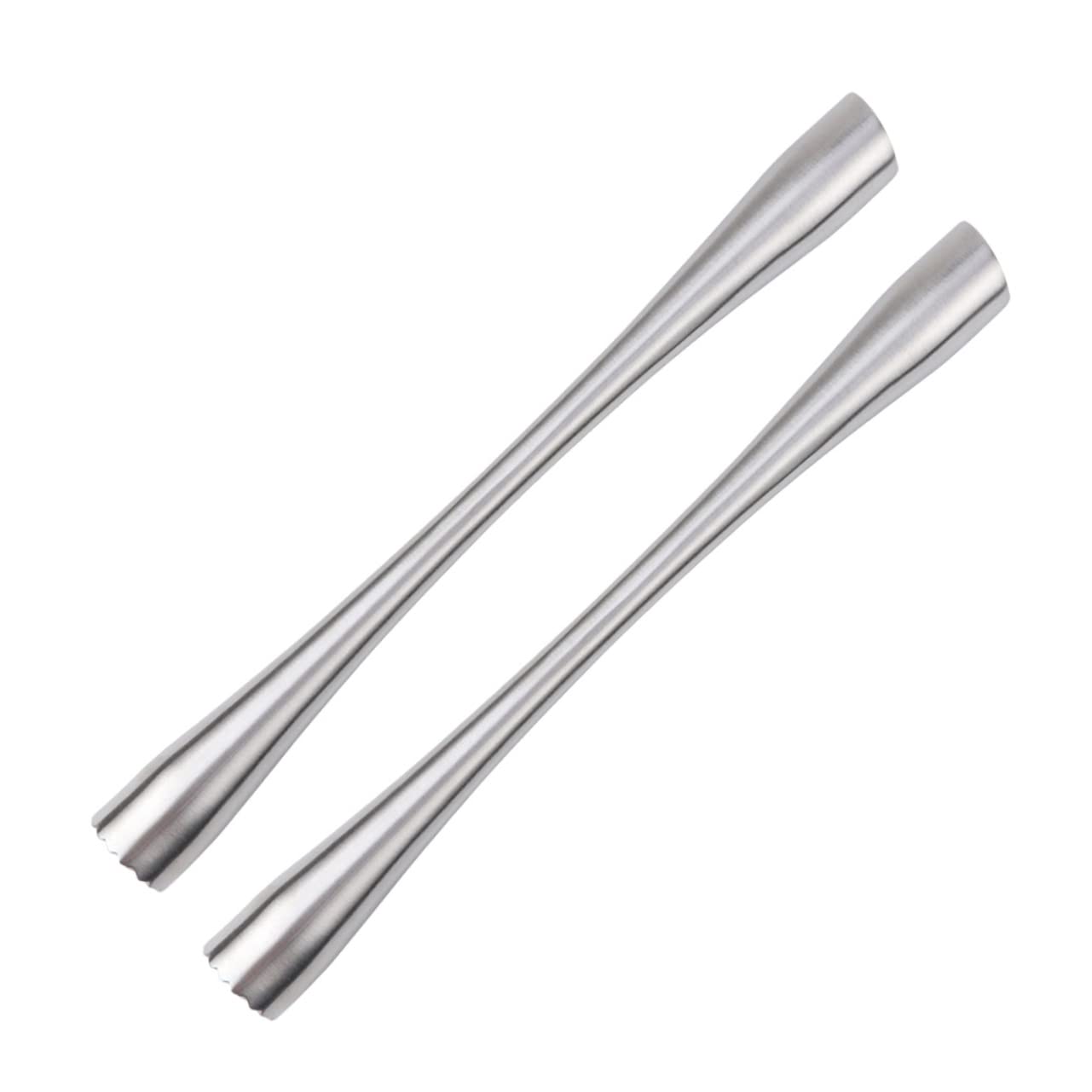 NAMOARLY Set of 2 Extended Lemon Muddler Stirrers 18/8 Stainless Steel Ice for Bar