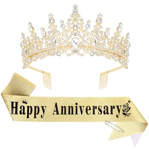 Happy Anniversary �e�B�A���Ɖ����̃Z�b�g �����p �S�[���h����