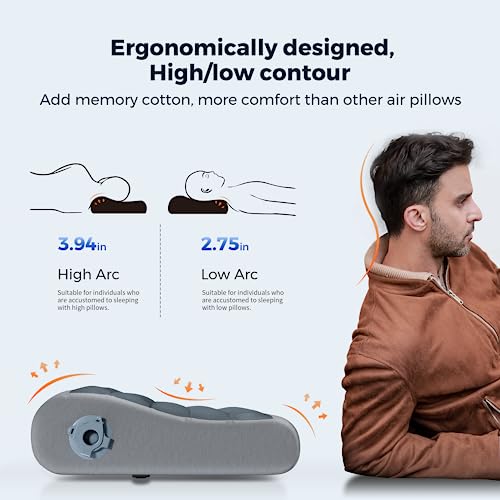 FLEXTAILGEAR Cuscino da campeggio gonfiabile per