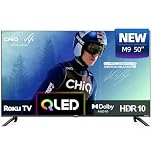 CHiQ U50QM9K 50 inch Smart QLED Roku TV, 4k UHD, HDR10 HLG, Dolby Audio, Works with Alexa, DVB-T/T2, Support Apple Air-Play, Google Assistant, Prime Video, HDMI2.1, USB2.0