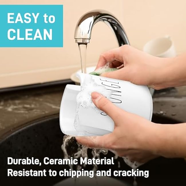 Ceramic Sponge Holder for Kitchen Sink ¨C White Sink Caddy Organizer ¨C Farmhouse Kitchen Sponge Holder ¨C Cute Ceramic Sponge Rest for Countertop