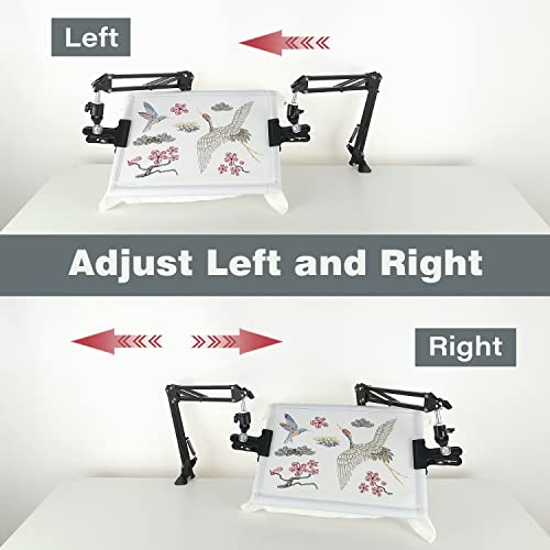Image of Embroidery Scroll Frame Stand (2P) Adjust Cross Stitch Frame Stand Rotated Embroidery Frame Stand ,Cross Stitch Scroll Frame Stand Suitable for Cross Stitch Frame Stand Needlework Frame Stand