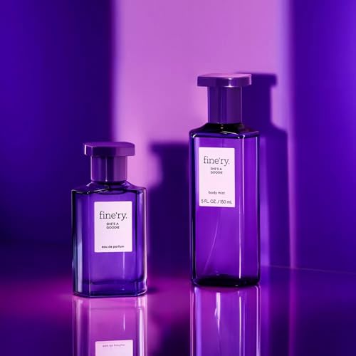 Image of Fine'ry Plum Floral Fragrance - She's a Goodie Hair + Body Fragrance Mist Spray for Women - Long-Lasting, Sensual, Fruity Scent with Plum, Gardenia & Tuberose, Cruelty-Free, Gift for Her (5 Fl Oz)