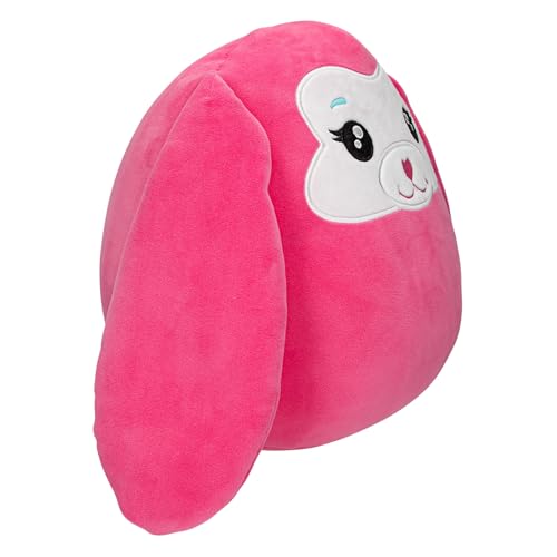 Depesche 13044 Ylvi Swoppies - Kuscheltier Hase in Pink, mit Leuchteffekt, Stern und langen Schlappohren, ca. 30 cm großes Plüschtier