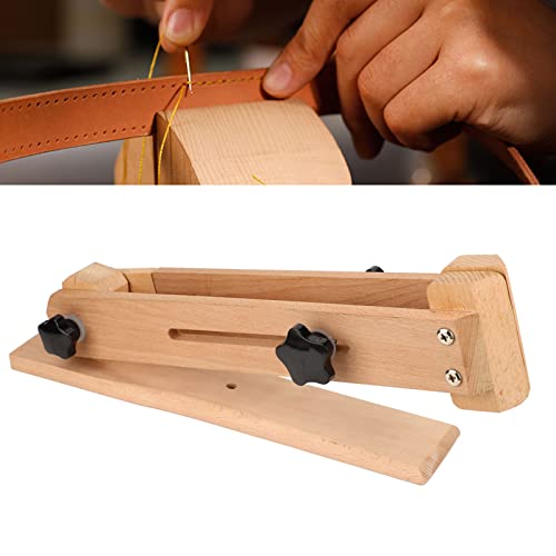 Tissting 45cm/17.7in Leather Stitch Pony Adjustable Angle Beech Wood Tool - Image 3