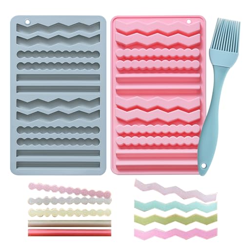 2 Stück Backmatte Hundekekse, Silikon Backmatten für Hundeleckerlies, Knabberstangen, Kaustangen als Hundekeks, Backunterlage Backmatte für DIY Hundekekse und Leckerlis BPA-Frei