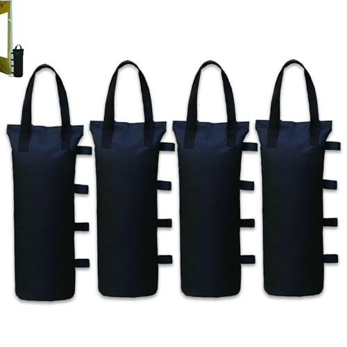 Pesos para Carpas, 4 Piezas Saco de Arena de Pesas para Exteriores, Bolsas de Peso Pergola, para Pabellones y Tiendas de Campaña
