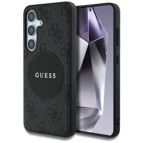 CG Mobile sous Licence Guess Coque pour S25 Ultra Noir Fixed Glitter Big 4G Metal Logo