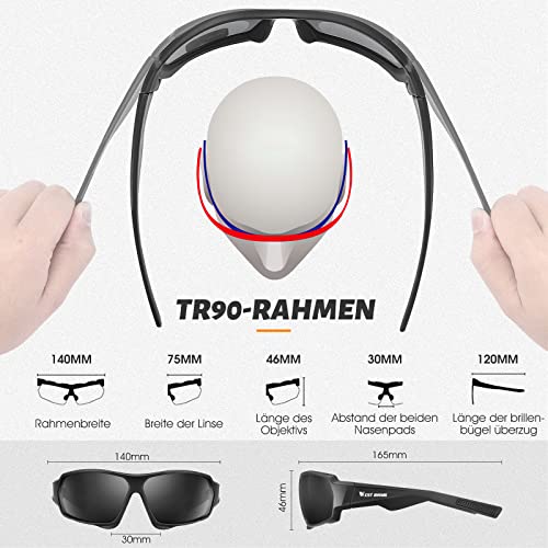 HONGYEA Protezione UV400 Occhiali da ciclismo