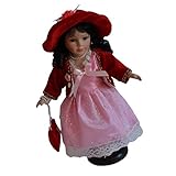 Diese Mädchenpuppe ist ein zart handgefertigtes, schönes Kleid im Vintage-Design mit Accessoire.