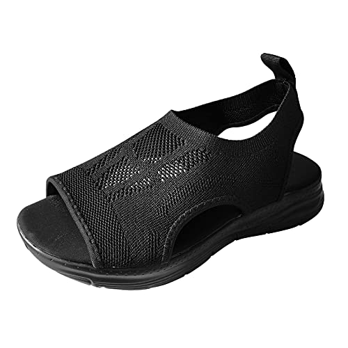 Sandale avec soutien voûte plantaire femme - Chaussures de marche coupe large confort